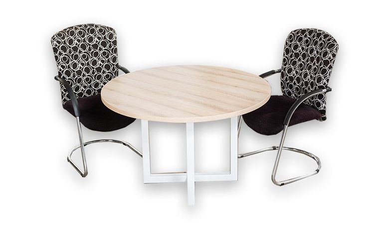 melamine boardroom euro round